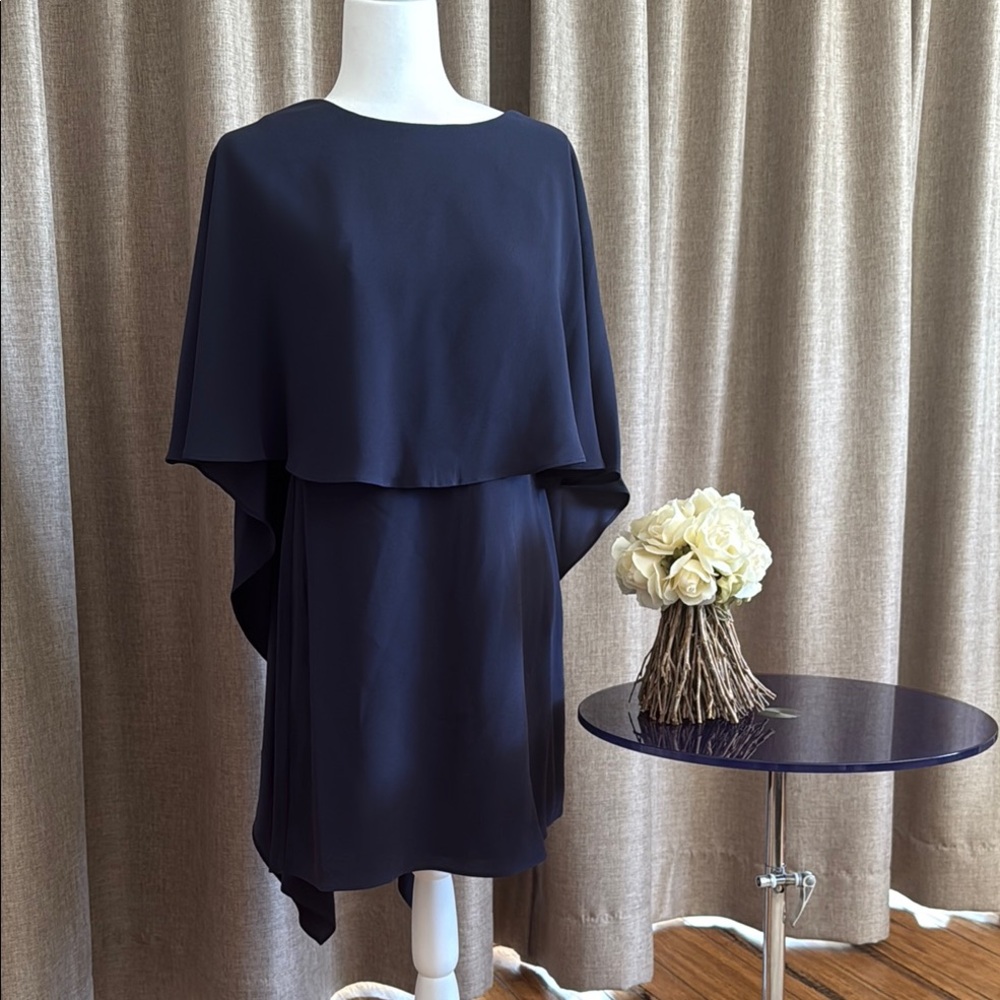 Elegant Navy Blue Women's Dress